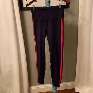 Activewear dark blue w/red stripe down the side